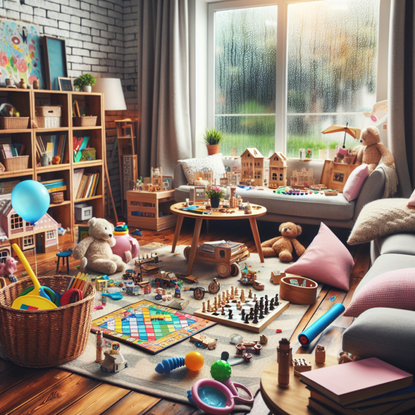 Regenwetter? 10 kreative indoor-spiele für kinder
